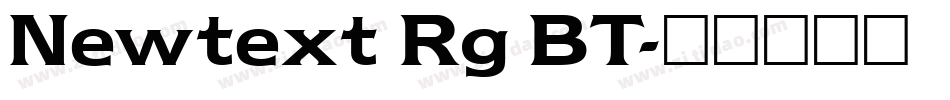 Newtext Rg BT字体转换